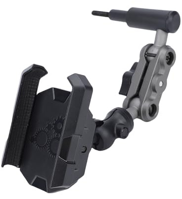 Akozon Support de Téléphone avec Poignée de Maintien, Support de Téléphone Stable Rotatif à 360 Degrés pour Voiture Tout-Terrain et Terrains Accidentés (Un de Pilier)