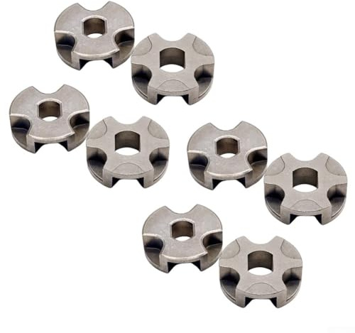 Yhenlovtt Metall-Kettensägen-Ritzel, 6 Zähne, 3/8 Zoll Teilung, 9 x 12 mm Bohrung für ES 31A 32A 36A 37A 40A 41A 5A 6A Kettensägen-Ersatzteil Hochleistungs-Antriebsrad (8 Stück)