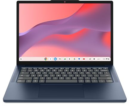 Lenovo Chromebook m 14 - Täglicher Laptop - Google Gemini - MediaTek Kompanio 540 CPU - 14 WUXGA IPS-Bildschirm - 8 GB RAM - 64 GB UFS-Speicher - Integrierter Arm Mali-G57 MC2 GPU - Cosmic Blue