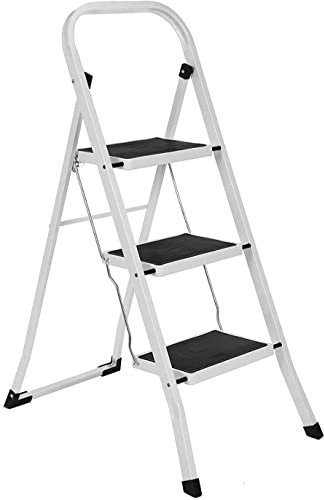 Sgabello/Scaletta pieghevole 3 gradini antiscivolo