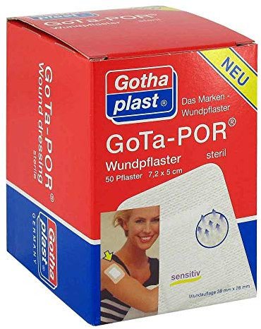 GOTA-POR Wundpflaster 5x7,2 cm steril 50 St