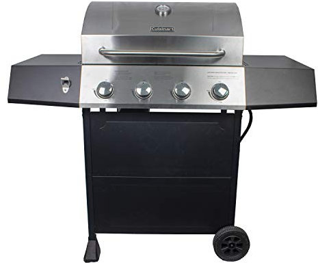 Cuisinart CGG-7400 Propangasgrill, 137 cm, volle Größe, Vierbrenner-Gasgrill