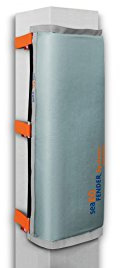 seaEQ YACHTSPORT EQUIPPED Pfahlfender breit M, Spanngurtsystem PFS 650 für mittlere Pfähle, Dalbenfender, Hafenfender PF 40/80 grau M