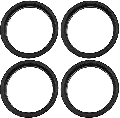 X AUTOHAUX Car Hub Centric Rings Wheel Bore Center 57.1mm ID to 66.6mm OD - 4pcs Black Plastic