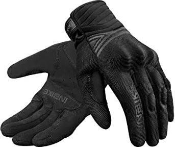 INBIKE Motorradhandschuhe Herren Damen Sommer Motocross Handschuhe Motorrad Fahrradhandschuhe Männer Vollfinger Schutz Atmungsaktiv Schwarz M