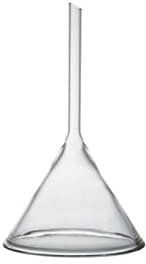 DADAKEWIN 100 Millimetri Stelo Corto Imbuto, Imbuti di Vetro, Vetro Borosilicato 3.3, Ad Alto Spessore Lab Imbuti - Confezione da 2 (Size : Short Necked Funnel 100mm)
