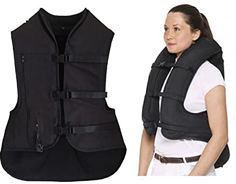 Gilet Airbag Anticaduta Da Guida Gilet Da Motociclista XXS-2XL, Adatto Per Uomini, Donne, Bambini Utilizzato Per La Guida In Moto E Gli Sport Equestri (Nessuna Cartuccia Di CO2) Gilet airbag moto