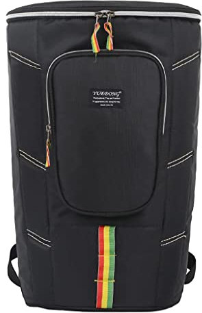 African Drum Bag Gepolsterte Gig Carry Soft Carrying Case Schwarz