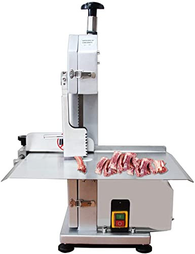 ZWEBY 1600W Máquina eléctrica para Cortar Huesos Máquina Comercial de Mesa para Cortar Huesos Máquina picadora de Carne de Acero Inoxidable para Cortar Pescado Pezuña de Cerdo Hueso de Ternera