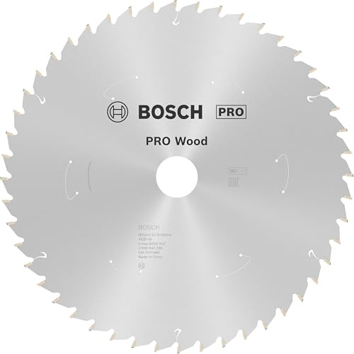 Bosch 1x PRO Wood cordless Kreissägeblatt, 254 x 2,2 x 30 mm, T48 | für Weichholz, Hartholz, Ø 254 mm, Professional Zubehör kabellose Kapp- und Gehrungssäge
