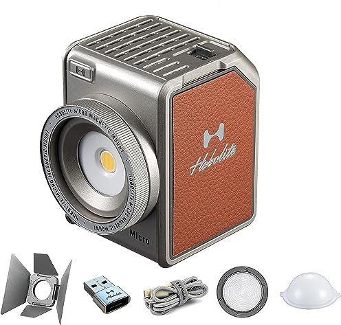 Kit d'éclairage vidéo micro LED standard avec écran LCD, contrôle par application, grange, CRI/TLCI 96+, éclairage continu portable 2700-6500 K pour photographie, tournage, diffusion en direct,
