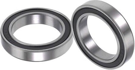 Kozelo 2 st spårkullager 6805RS – [25 mm x 37 mm x 7 mm] kromstållager för skateboards, inline-skridskor, skotrar och longboards