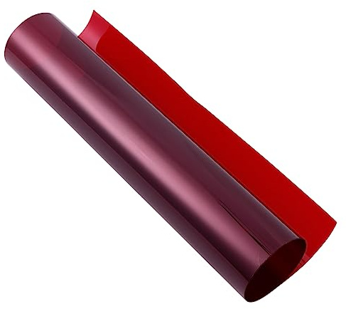 Feuille de Film Pet Rouge pour Appareil Photo, Lumière Gelatine | Film Transparent pour Appareil Photo, Correction des Couleurs pour Photos, Coupe Nette et Transmission