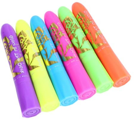 TOYANDONA 1 Satz 6 Glow in the Dark Body Paint Buntstifte Halloween-Make-up Cosplay Gesicht Buntstift halloween schminke halloween make up abwaschbare Farbe Gesichtsfarbe