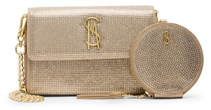 Steve Madden Damen Carina-G Geldbörse Crossbody mit Beutel Geschenkset, Champagner