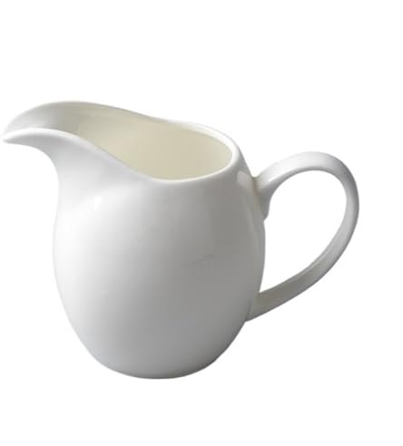 ruyi-1986 Saucière Saucière en Porcelaine 11,2 oz Saucière Blanche for vinaigrettes, Lait, Bouillon, crémier (1 Paquet) Pot à Sauce