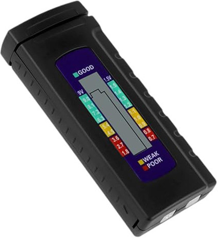 Tester per batterie portatile - Controllo batteria domestico | Tester di durata della batteria, tester di volt per batterie con display LCD, analizzatore di batterie compatto per batterie