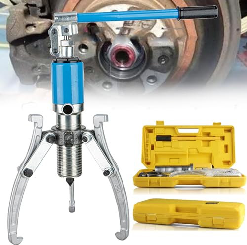 Kit di estrazione idraulica da 5 t/10 t/15 t/20 t, separatore per estrazione cuscinetti ruota, macchina per trafilatura tubi olio pompa 3 in 1, pompa idraulica, verticale e orizzontale, blu-15T