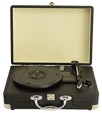 SGKOMN Tourne-Disque Vinyle Portable, Petit, Antique, rétro, Bluetooth, Audio Portable, phonographe Vintage, Tourne-Disque, enregistreur