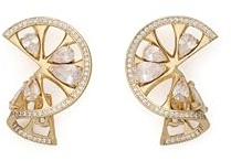 Kate Spade New York Twist Drop örhängen (klar/guld.)