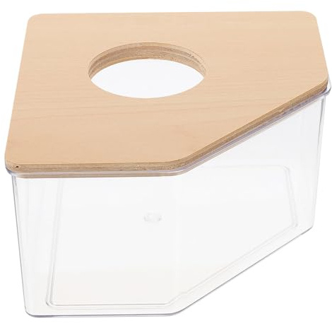 ibasenice Sandbad Für Hamster Durchsichtige Badewanne Transparente Hamsterbadebox Tragbar Und Wiederverwendbar Kleine Haustiertoilette Für Haushalt