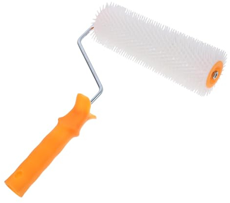 DECOMELODY Rodillo De Púas Autonivelante Para Enrasado De Pisos Plástico Duradero Adecuado Para Construcción y Pintura Epoxi Suelos De Cemento