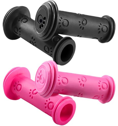 Generico 2 empuñaduras suaves para bicicleta de 10 x 2,2 cm – Cubierta de manillar ergonómica para niños, niñas y niños, piezas de repuesto para bicicletas ligeras con borlas impermeables Mountain