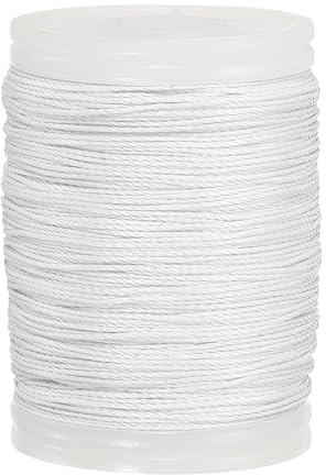 QUARKZMAN Bogenschießen Recurve Bogensehne Wickelfaden 120 Yard / 110 m Nylon Bogensehne Für Recurve Bogen Compound Binden Visier Nockpunkt (Weiß)