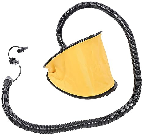 Yechiry Fotpump Luftinflator, Hög Volym Luftpump, Flera Luftmunstycken Uppblåsningsverktyg för Gummibåtar, Sängar, Simringar, Flytmattor, Pooler och Soffor (Uppblåsbar pump)