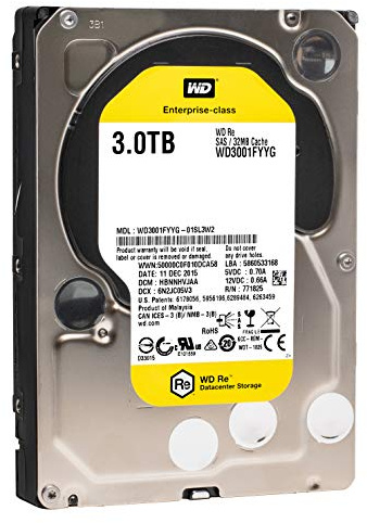 Western Digital HDD RE 3To Disque Dur Serial Attached SCSI (SAS) 3000 Go 8,89 cm (3.5) 11.2W 10.9W 9.2W