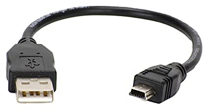 shortix 30 cm kurzes USB Kabel (A auf Mini-B) Datenkabel | Ladekabel | Sync-Kabel. ideal auf Reisen oder im Auto