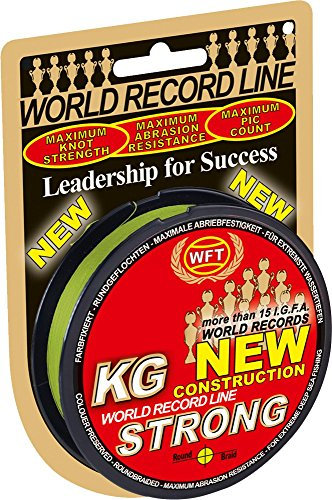 WFT KG Strong Schnur 150m 0,08mm 10kg, Farbe:Gelb
