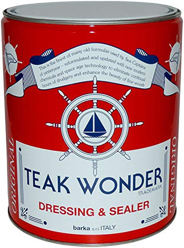 Teak Wonder Oil Dressing & Sealer 4lt Olio Impregnante Teak Trattamento Teak Barca Navi
