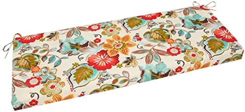 Pillow Perfect Outdoor/Indoor Alatriste Ivory Bank-/Schaukelkissen, gesponnenes Polyester, grün, 45 x 18