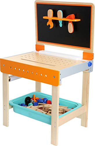 small foot 10603 Werkbank und Maltisch als 2-in 1 Spielzeug aus Holz