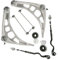 Frankberg 8 Piezas Brazo de Control Guía Transversal Eje Delantero Abajo Compatible con E46 1998-2007 Z4 E85 E86 2003-2009 Sustituir# 31121094465