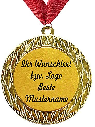 Larius Group Medaille Orden 60 Jahre zusammen Diamanthochzeit Diamantene Hochzeitzeit (mit Wunschtext und Halsband)