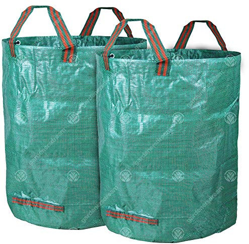 GardenersDream 2 x Round Garden Waste Bag - Large Professional Heavy Duty Reinforced Refuse Storage Sack (2 x 100L)