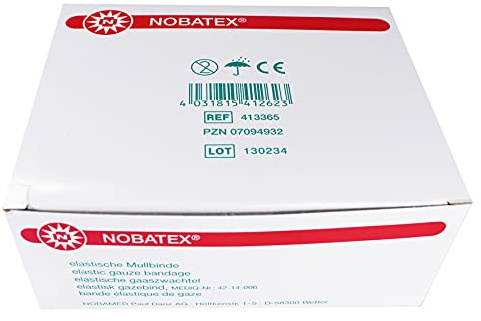 Noba Nobatex Fixierbinden Mullbinden 28 x 20 = 560 Stück (6 cm x 4 m)