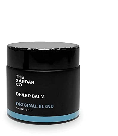 THE SARDAR CO Original Blend Beard Balm – Deep Conditioning & Hydration – Organic Argan & Jojoba for Softness, Styling & Nourishment – Long-Lasting Scent – 60ml