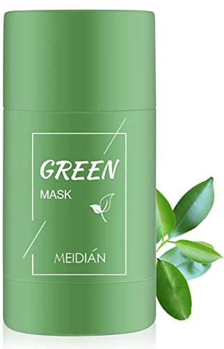 Green Mask Stick, Green Tea Cleansing Mask Stick, Deep Cleansing Smearing Clay Mask, Deep Clean Poren Mitesserentferner Maske, verbessert die Haut, für alle Hauttypen Männer Frauen