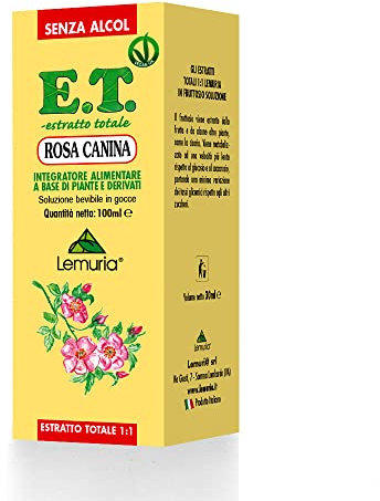Lemuria - Rosa Canina - Per un’Azione di Sostegno e Ricostituente dell’Organismo - 100 ml - Made in Italy