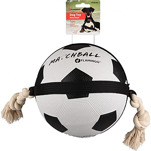FLAMINGO Pet Products Matchball Fußball, Durchmesser 19 cm, für Hunde, FL-5345415
