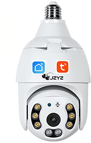 3MP TUYA SMART LIFE SMART LIFE Lampe D'ampoule Appareil Photo Wifi IP PTZ IR Night Vision Accueil Sécurité Sécurité Automobile Surveillance Vidéo