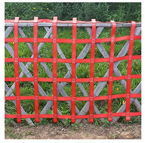 Splenlife Climbing Cargo Net,Playground Cargo Net for Ninja Warrior Obstacle Course,Indoor Jungle Gym,Rope Ladder,Outdoor Climbing Wall Structure,Treehouse Accessories,Swingset,Training Equipment,Red