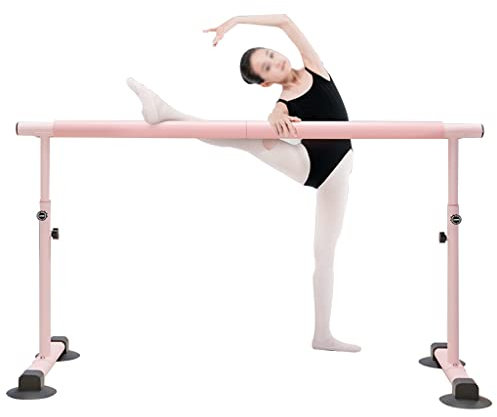 Ballettstange Tragbare stehende Ballettstange, in 5 Höhen verstellbar, ausgestattet mit Anti-Rutsch-Pads, mit Einer maximalen Belastung von 500 kg (Size : 2.5M/8.2FT)