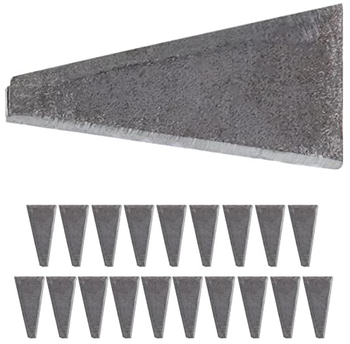 Yardwe Lot De 20 Cales De Fixation En Acier Inoxydable Coin De Renfort Triangulaire Pour Manche En Bois Outil De Réparation Et D’Installation Compact Pour Bloquer Le Relâchement