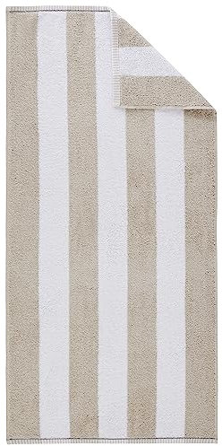 Dyckhoff Handtuch Maritim 'Block Stripe' 50 x 100 cm Greige