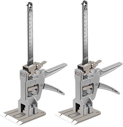 MEETOZ Hand Lifting Tool Jack Heavy Duty 2Pcs,Multi-Function Height Adjustment Lifting Device That Can Support Slow & Speed Down,Suitable for Installing Cabinets,Flooring & Windows,Load 880LBS/400KG