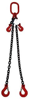 Joma-Tech 2-Strang Anschlagkette 2,5m GK8 10mm schwarz mit Sicherheitshaken verkürzbar
